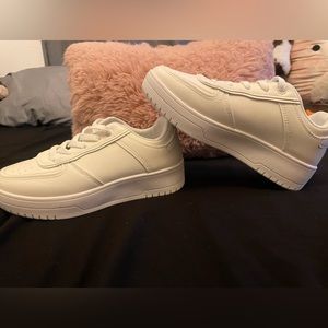White sneakers